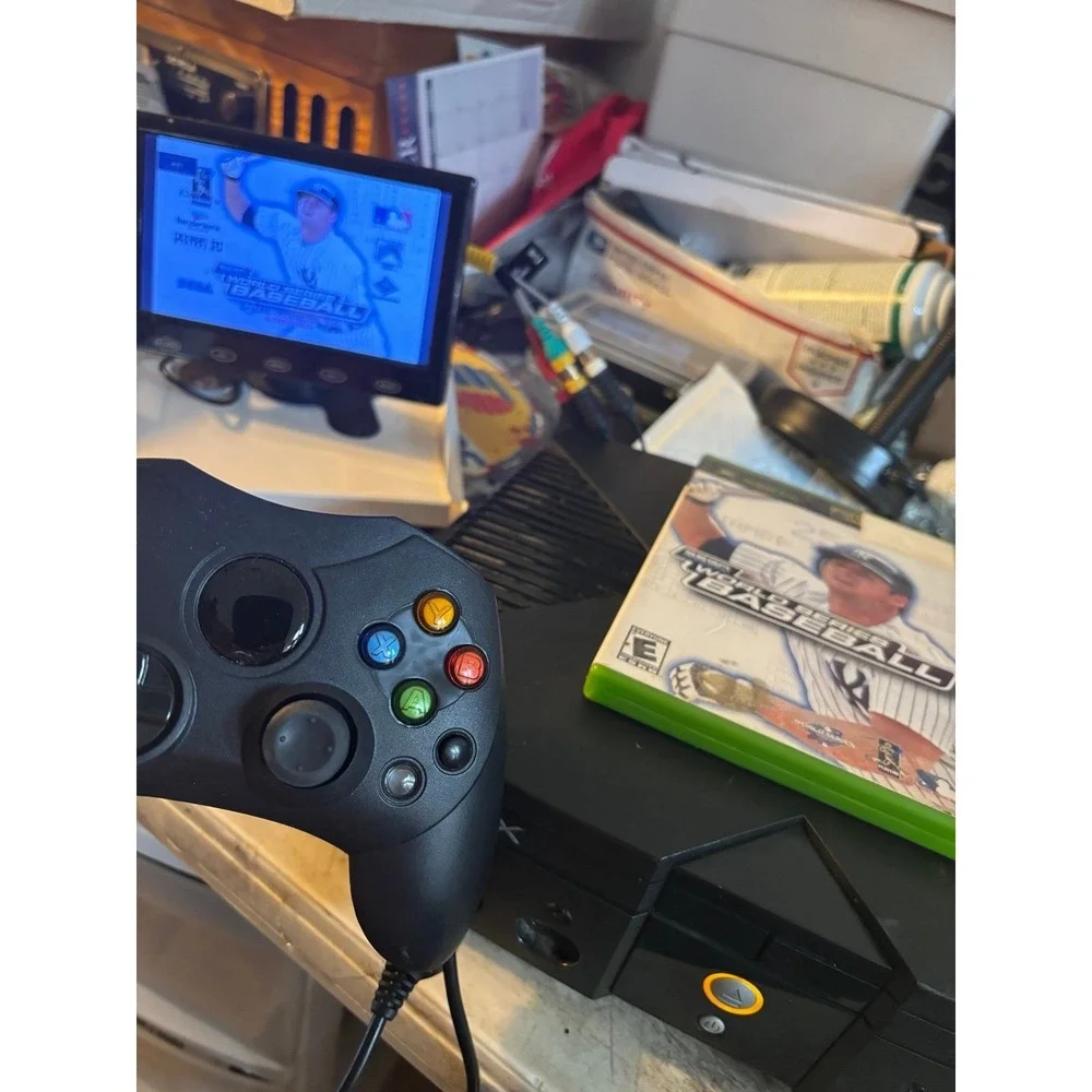 Microsoft Xbox Original Console Bundle with 3 controllers AND GAME - TESTED*